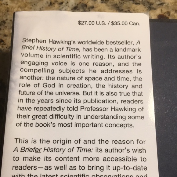 A Briefer History Of Time By Stephen Hawking w/ Leonard Mlodinow Hardcover Book - Picture 5 of 10